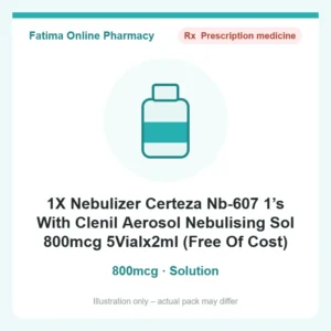 1X Nebulizer Certeza Nb-607 1’s With Clenil Aerosol Nebulising Sol 800mcg 5Vialx2ml (Free Of Cost) – solution