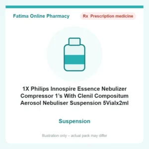1X Philips Innospire Essence Nebulizer Compressor 1’s With Clenil Compositum Aerosol Nebuliser Suspension 5Vialx2ml (Free Of Cost)