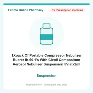 1Xpack Of Portable Compressor Nebulizer Buerer Ih-60 1’s With Clenil Compositum Aerosol Nebuliser Suspension 5Vialx2ml (Free Of Cost)