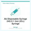Ab Disposable Syringe 24G X 1 3ml (3Cc) Syringe