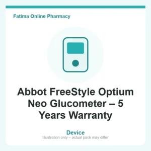 Abbot FreeStyle Optium Neo Glucometer – 5 Years Warranty – device