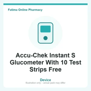 Accu-Chek Instant S Glucometer With 10 Test Strips Free – device