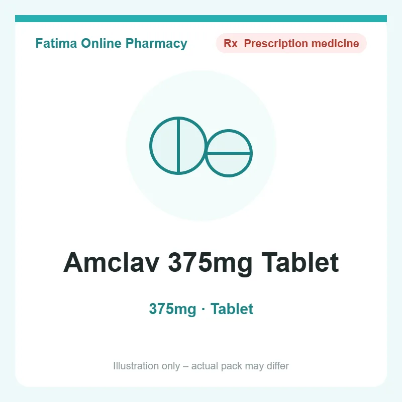 amclav 375mg tablet Amclav 375mg Tablet