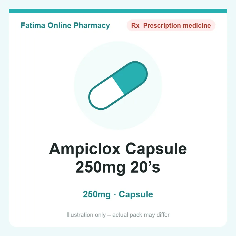 ampiclox capsule 250mg 20s Ampiclox Capsule 250mg 20’s
