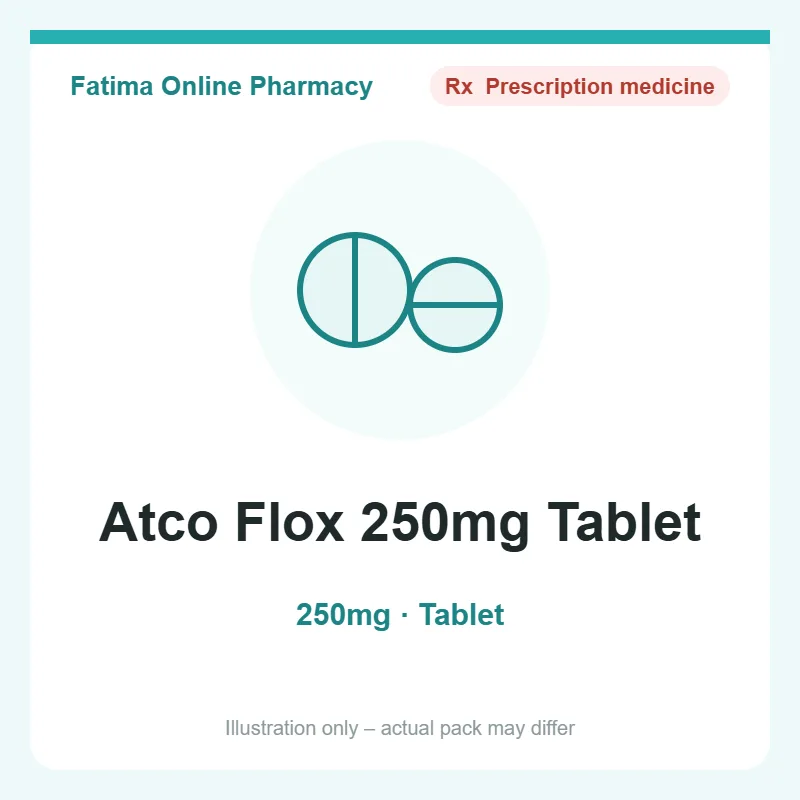 atco flox 250mg tablet Atco Flox 250mg Tablet