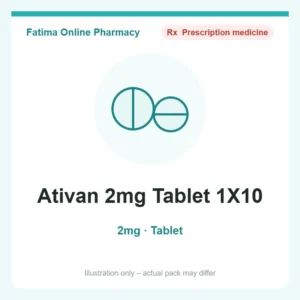 Ativan 2mg Tablet 1X10