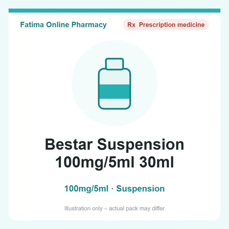 bestar susp 100mg 5ml 30ml Bestar Suspension 100mg/5ml 30ml