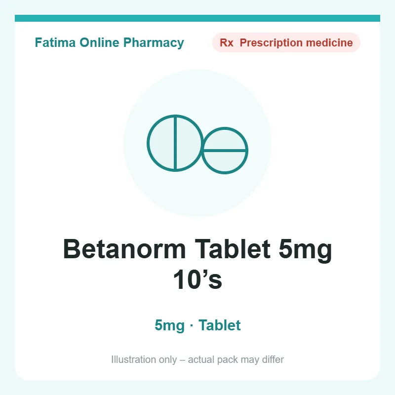 betanorm tab 5mg 10s Betanorm Tablet 5mg 10’s
