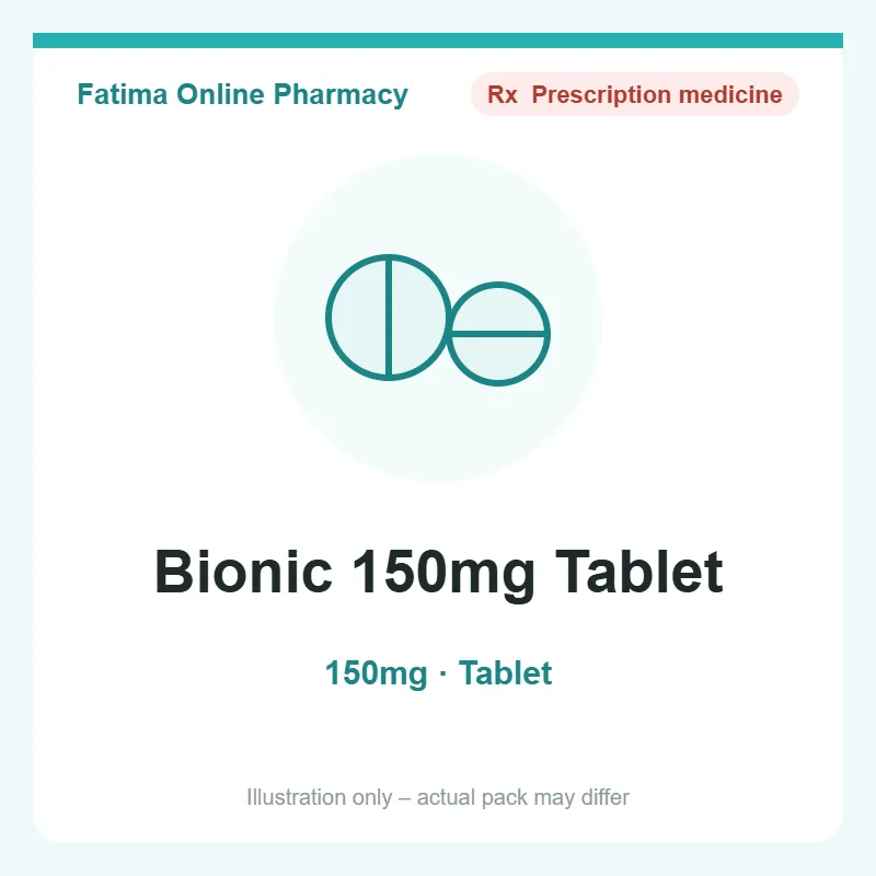 bionic 150mg tablet Bionic 150mg Tablet