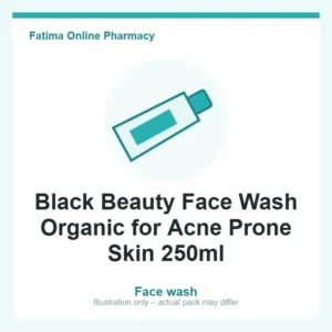 Black Beauty Face Wash Organic for Acne Prone Skin 250ml