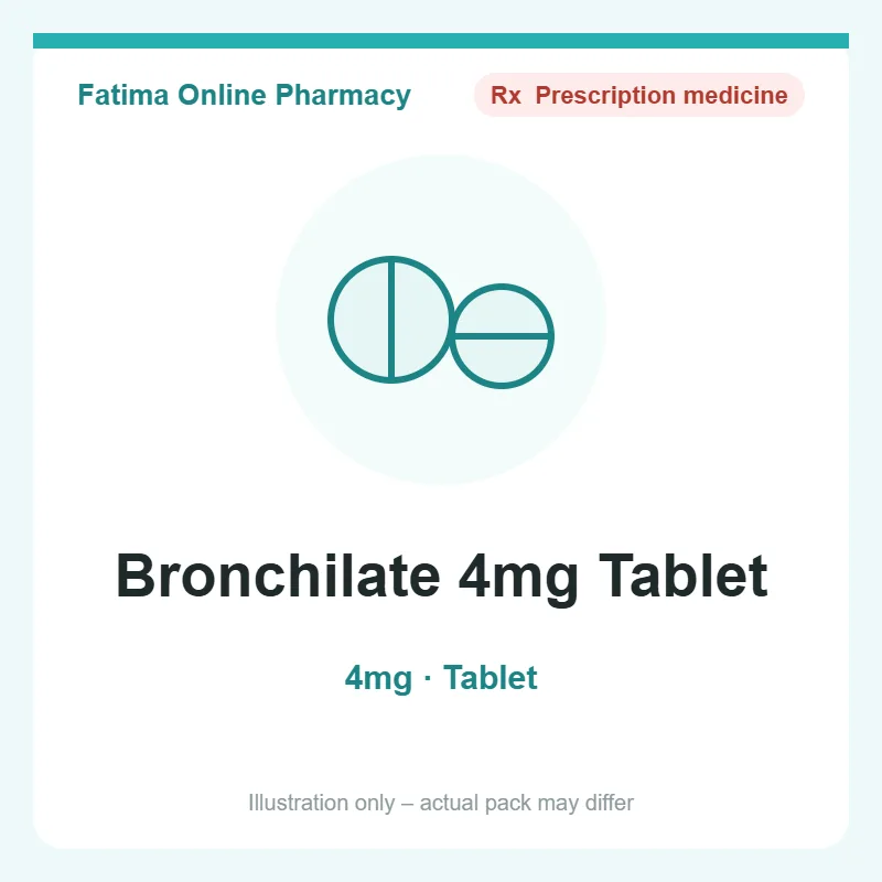 bronchilate 4mg tablet Bronchilate 4mg Tablet