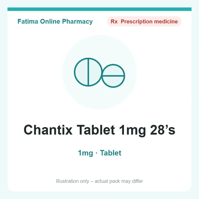 chantix tab 1mg 28s Chantix Tablet 1mg 28’s