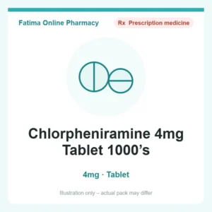 Chlorpheniramine 4mg Tablet 1000’s