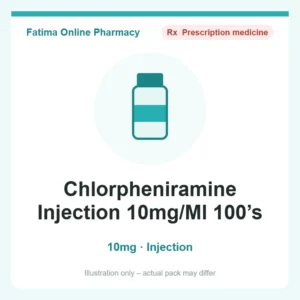 Chlorpheniramine Injection 10mg/Ml 100’s