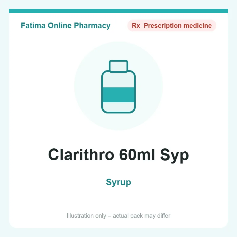 clarithro 60ml syp Clarithro 60ml Syp – syrup