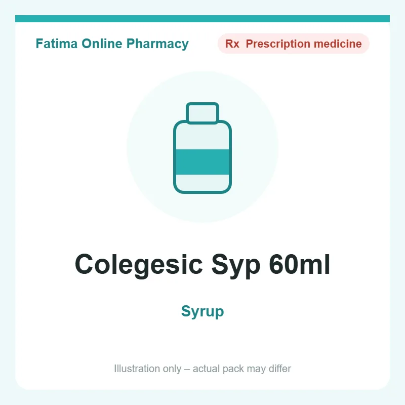 colegesic syp 60ml Colegesic Syp 60ml – syrup