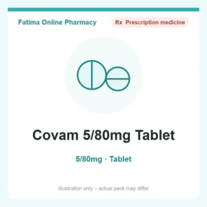 Covam 5/80mg Tablet