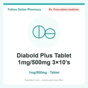 Diabold Plus Tablet 1mg/500mg 3×10’s