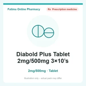 Diabold Plus Tablet 2mg/500mg 3×10’s