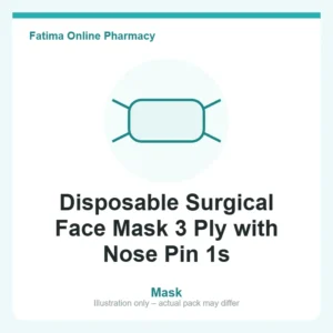 Disposable Surgical Face Mask 3 Ply with Nose Pin 1s