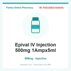 Epival IV Injection 500mg 1Ampx5ml