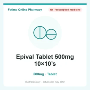 Epival Tablet 500mg 10×10’s