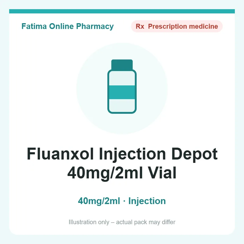 fluanxol inj depot 40mg 2ml vial Fluanxol Injection Depot 40mg/2ml Vial
