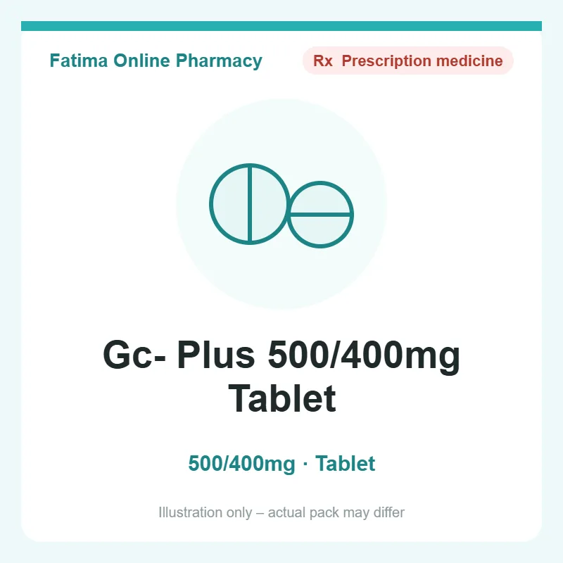 gc plus 500 400mg tablet Gc- Plus 500/400mg Tablet