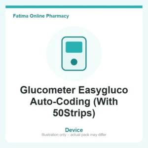 Glucometer Easygluco Auto-Coding (With 50Strips) – device