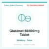 Glusimet 50/500mg Tablet