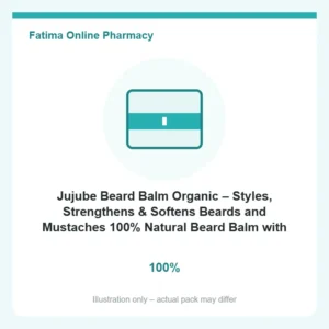 Jujube Beard Balm Organic – Styles, Strengthens & Softens Beards and Mustaches 100% Natural Beard Balm with Jojoba, Argon, Almond, Coconut Oils