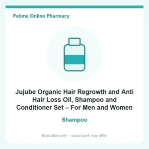 Jujube Organic Hair Regrowth and Anti Hair Loss Oil, Shampoo and Conditioner Set – For Men and Women
