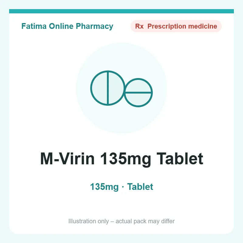 m virin 135mg tablet M-Virin 135mg Tablet