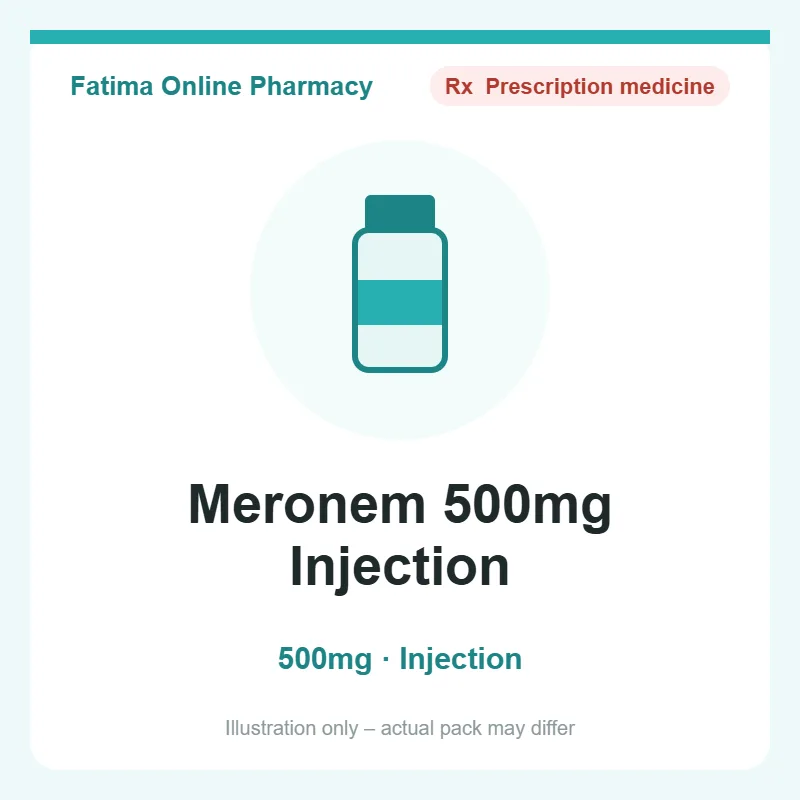 meronem 500mg injection Meronem 500mg Injection