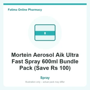 Mortein Aerosol Aik Ultra Fast Spray 600ml Bundle Pack (Save Rs 100)