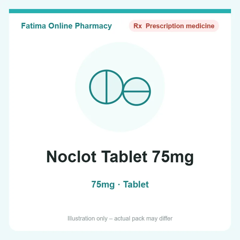 noclot tablet 75mg Noclot Tablet 75mg