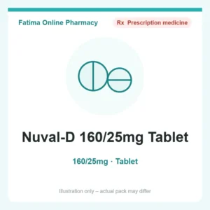 Nuval-D 160/25mg Tablet