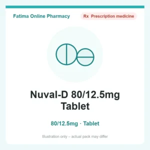 Nuval-D 80/12.5mg Tablet