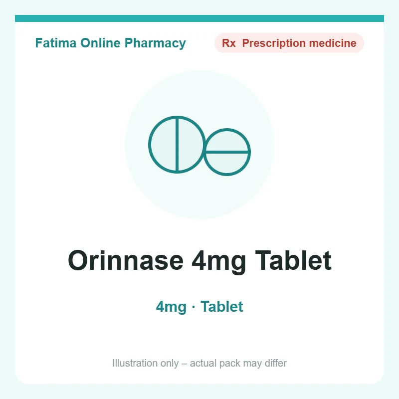orinnase 4mg tablet Orinnase 4mg Tablet