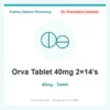 Orva Tablet 40mg 2×14’s