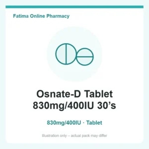 osnate d tab 830mg 400iu 30s Osnate-D Tablet 830mg/400IU 30’s