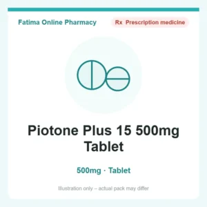 Piotone Plus 15 500mg Tablet