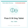 Poze G 30 2mg Tablet