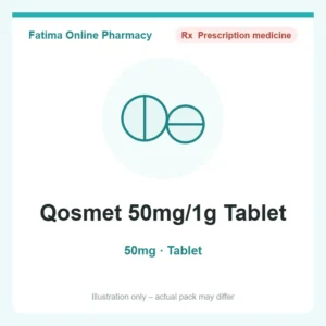Qosmet 50mg/1g Tablet