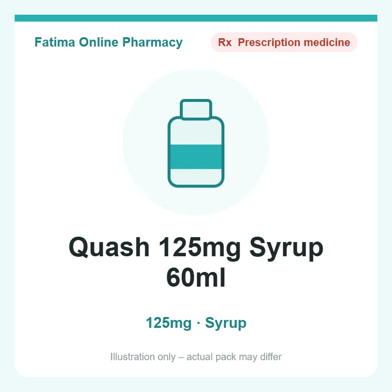 quash 125mg syp 60ml Quash 125mg Syrup 60ml