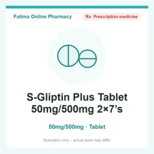 S-Gliptin Plus Tablet 50mg/500mg 2×7’s