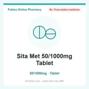 Sita Met 50/1000mg Tablet