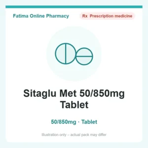 Sitaglu Met 50/850mg Tablet
