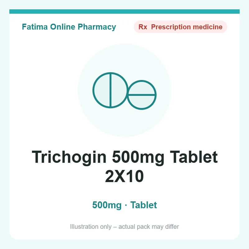 trichogin 500mg tablet 2x10 1 Trichogin 500mg Tablet 2X10