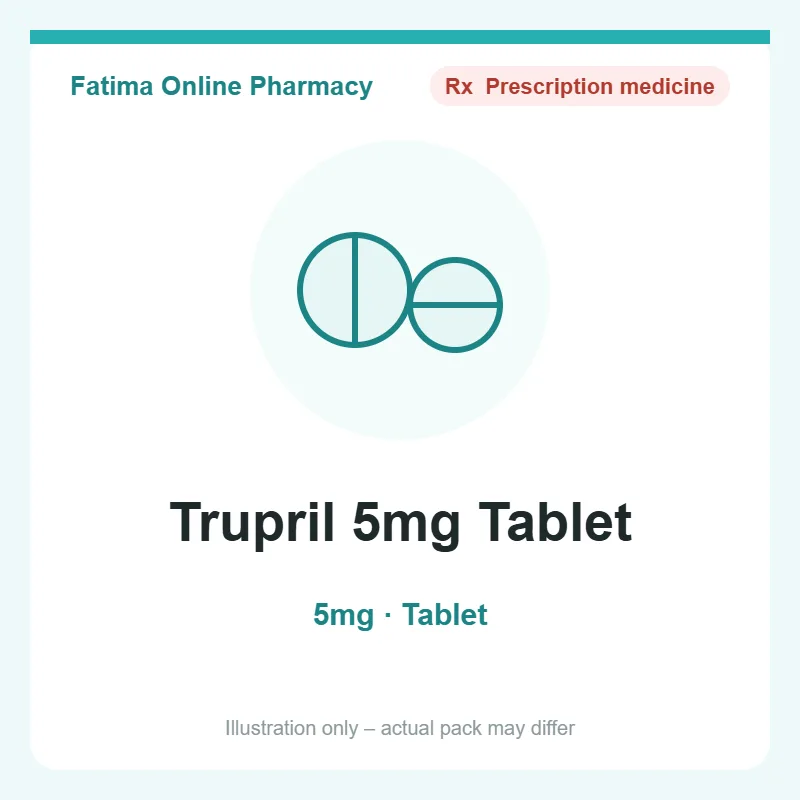 trupril 5mg tablet Trupril 5mg Tablet